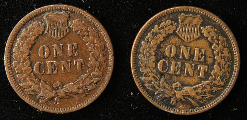 2 INDIAN HEAD CENTS 1906 & 1907 VF-XF