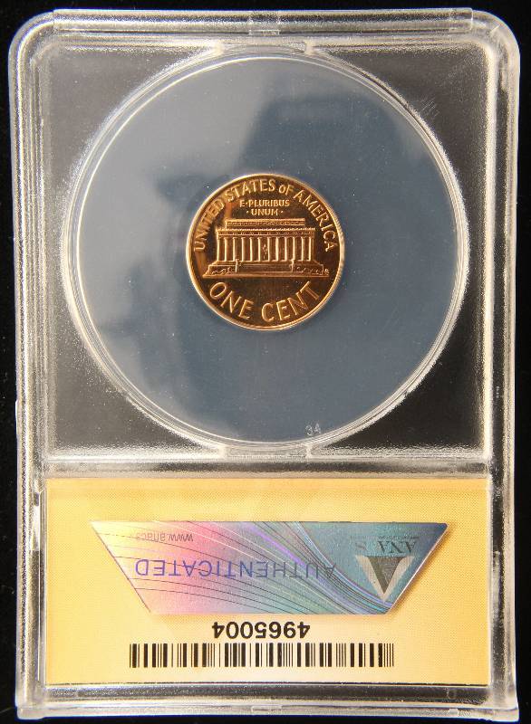 1962 PROOF LINCOLN CENT PF66 OBV CAMEO ANACS