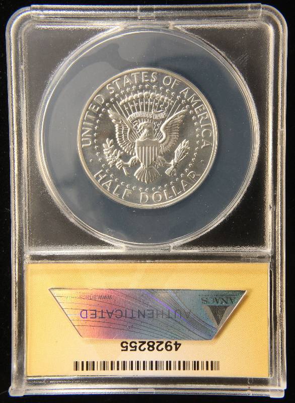 1964 PROOF KENNEDY SILVER HALF DOLLAR PF65 ANACS