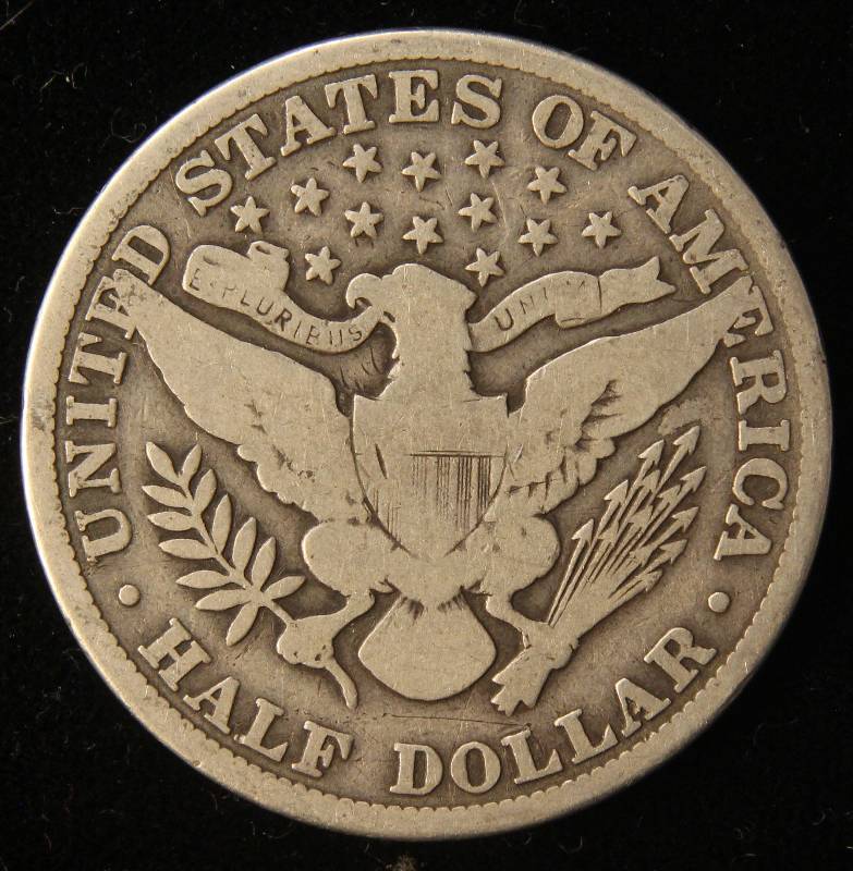 1912 BARBER SILVER HALF DOLLAR