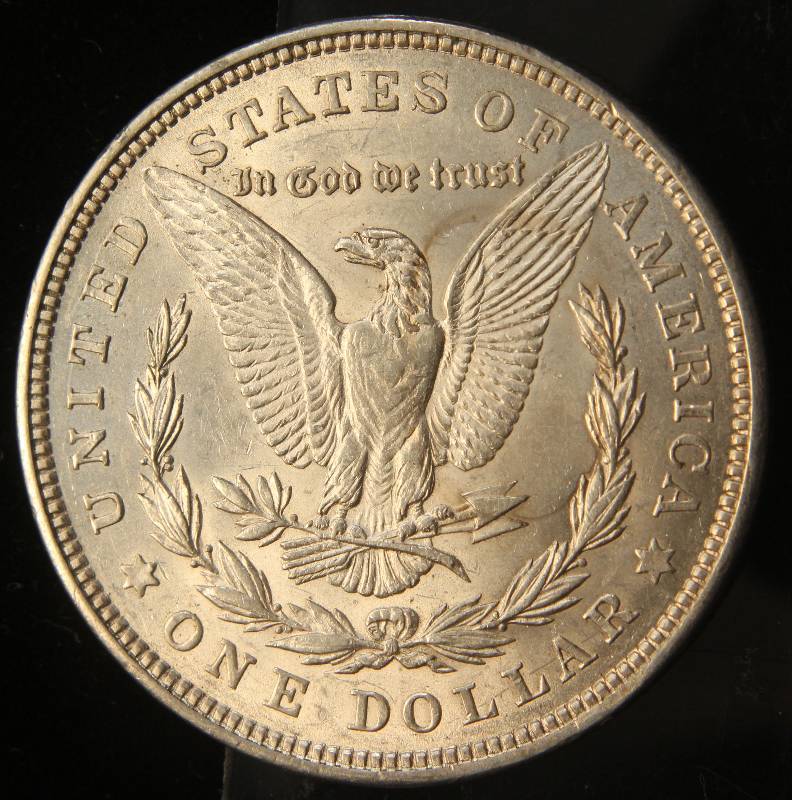 1921 MORGAN SILVER DOLLAR AU