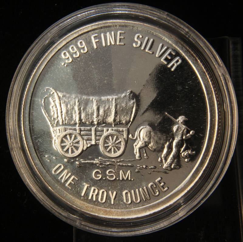 1 TROY OZ. .999 FINE SILVER PROSPECTOR GOLDEN STATE MINT IN AIRTIGHT