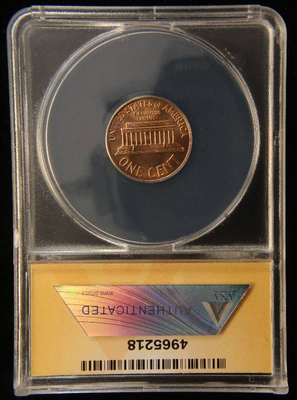 1960 LARGE DATE US COPPER MEMORIAL CENT MS65 RED ANACS