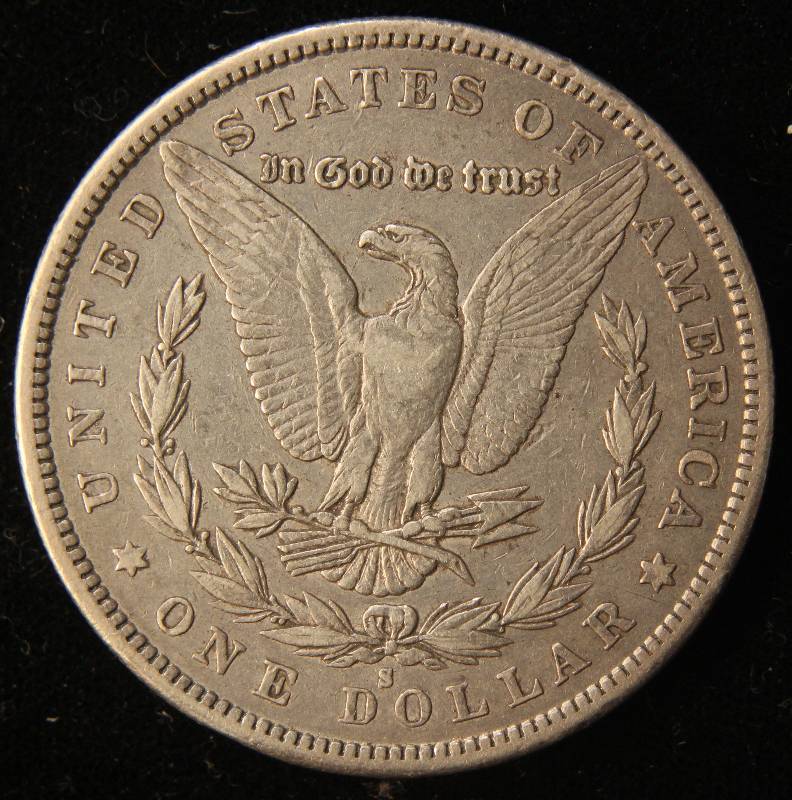 1880-S MORGAN SILVER DOLLAR VF
