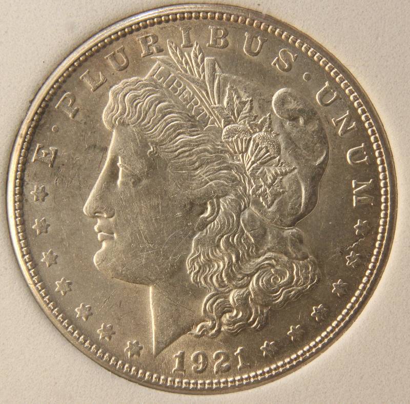 1921-S MORGAN SILVER DOLLAR MS66 ANGS