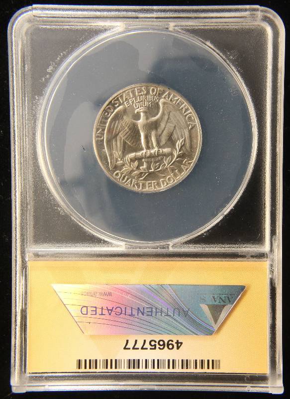 1965 SMS (SPECIAL MINT SET) WASHINGTON 25C MS66 ANACS