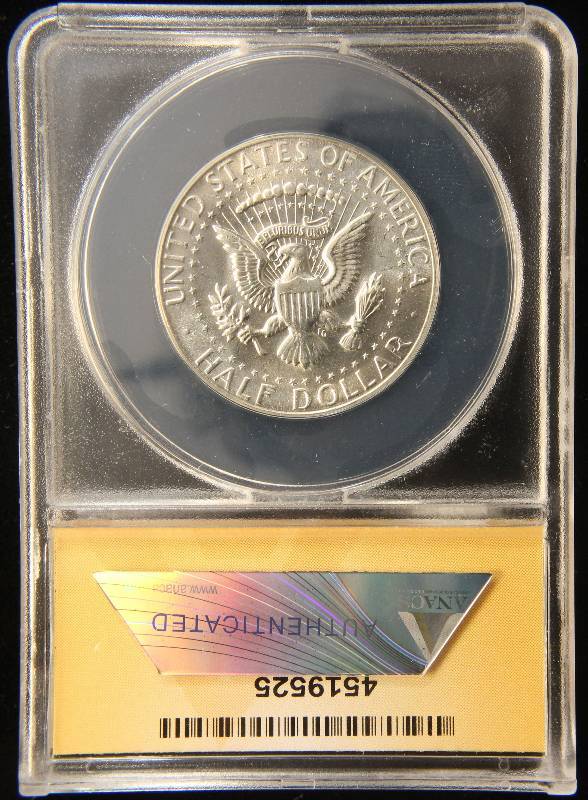 1970-D KENNEDY SILVER HALF DOLLAR MS65 ANACS