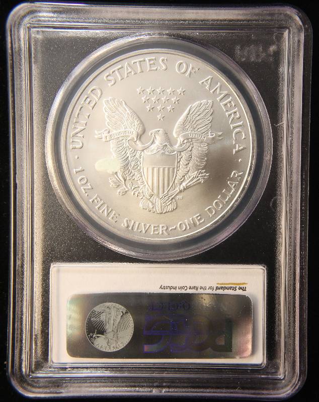 2006 AMERICAN SILVER EAGLE 1 TROY OZ. .999 FINE SILVER PCGS GEM BU