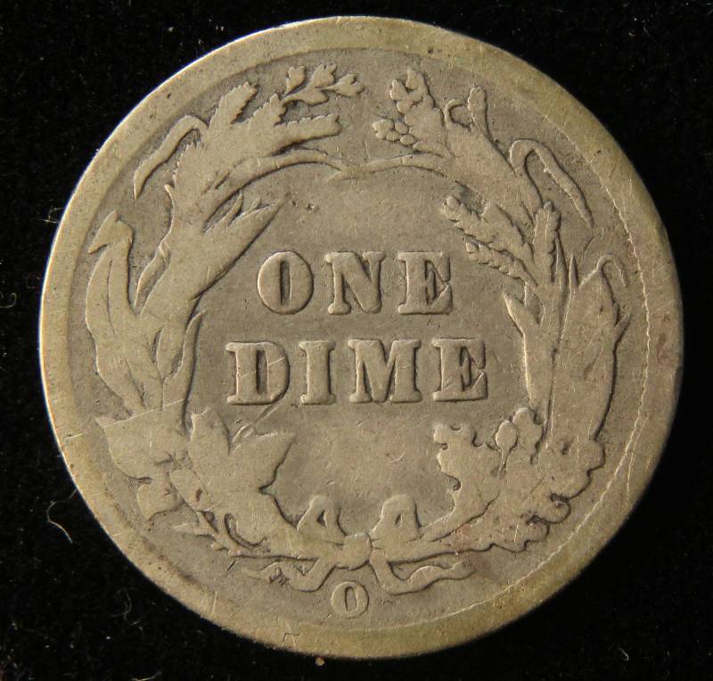 1894-O BARBER SILVER DIME BETTER DATE COIN