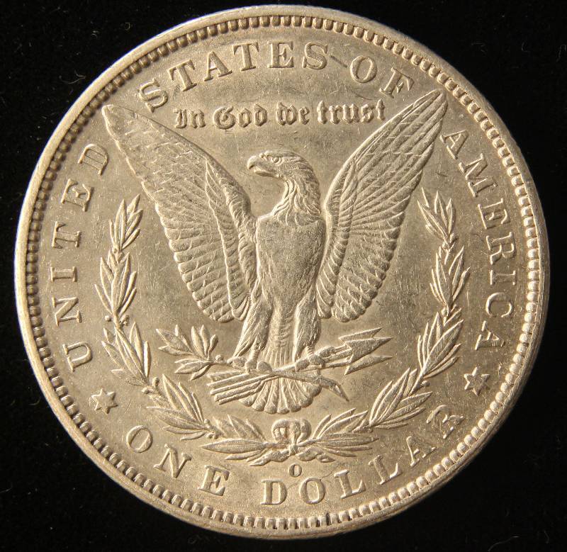 1892-O MORGAN SILVER DOLLAR AU58 BETTER DATE COIN