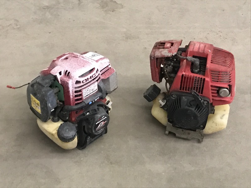 lot 16 image: Lot Of (2) Honda 4-Stroke Power-Hea...
