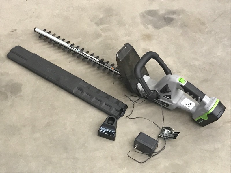 lot 23 image: EarthWise 18Volt Cordless Hedge Tri...