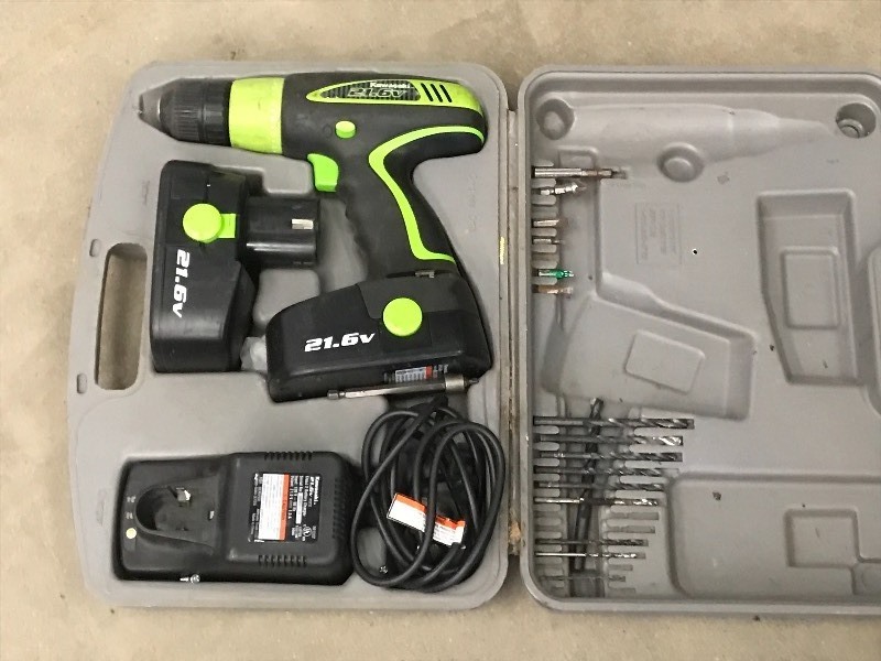 lot 55 image: Kawasaki 21.6Volt Cordless 38 Dri...