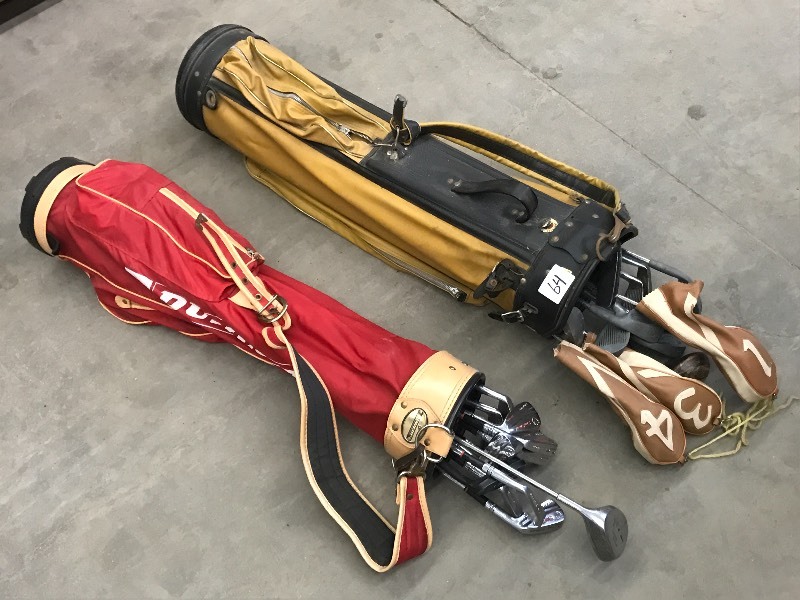 lot 64 image: (2) Sets Of Vintage Golf Clubs With...