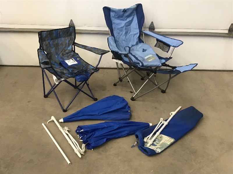lot 65 image: Lot Of (3) Folding Camp Chairs ...