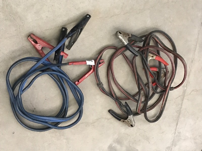 lot 78 image: (2) Pairs Of Jumper Cables ...