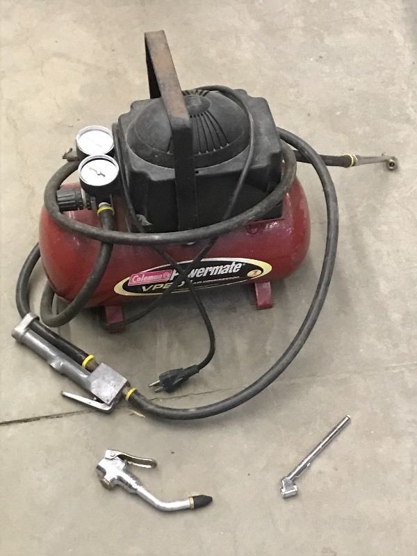 lot 104 image: Coleman Air Compressor