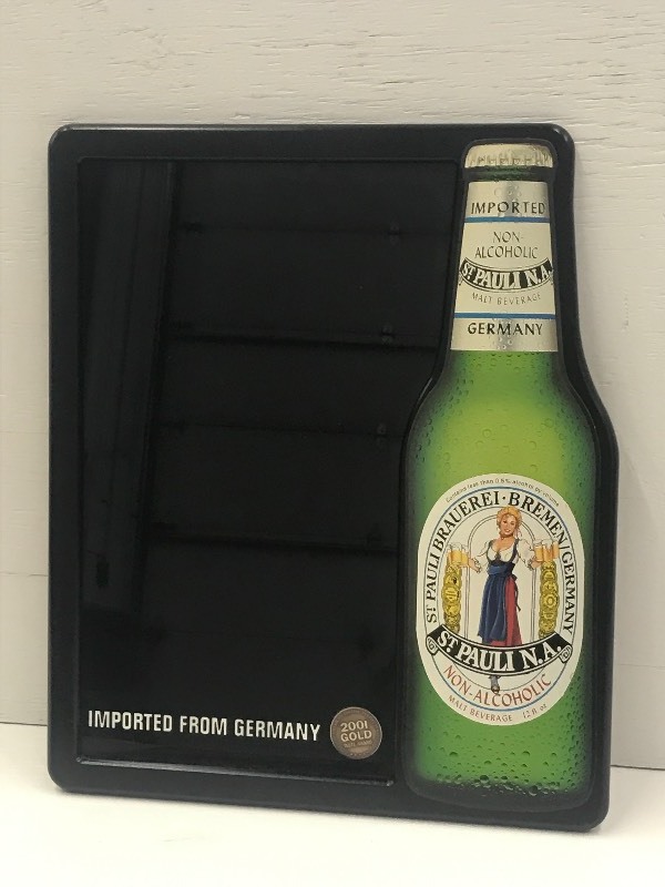 lot 42 image: St. Pauli N.A. Beer Menu Board, 22...