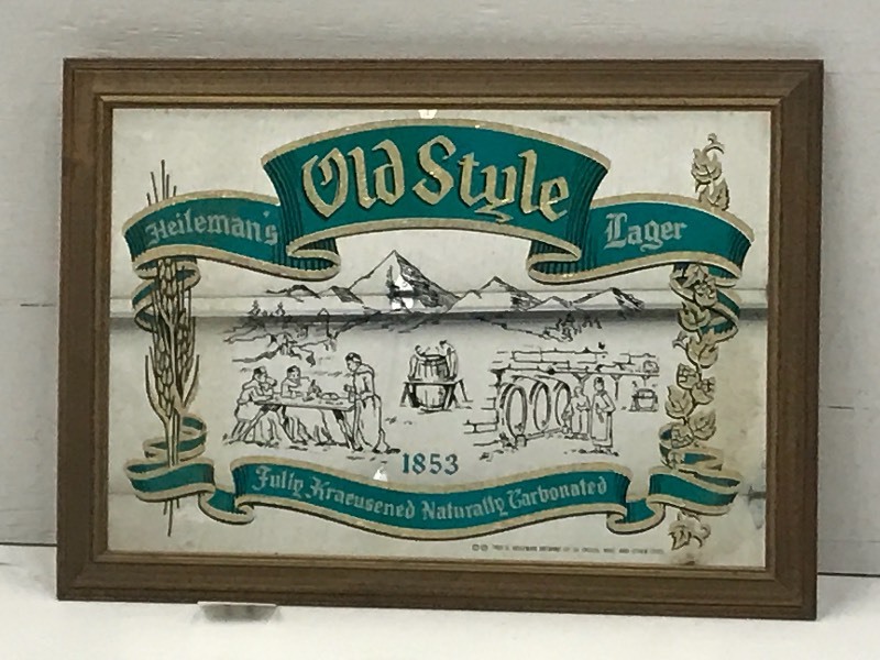 lot 97 image: Heilemans Old Style Lager Framed Mi...