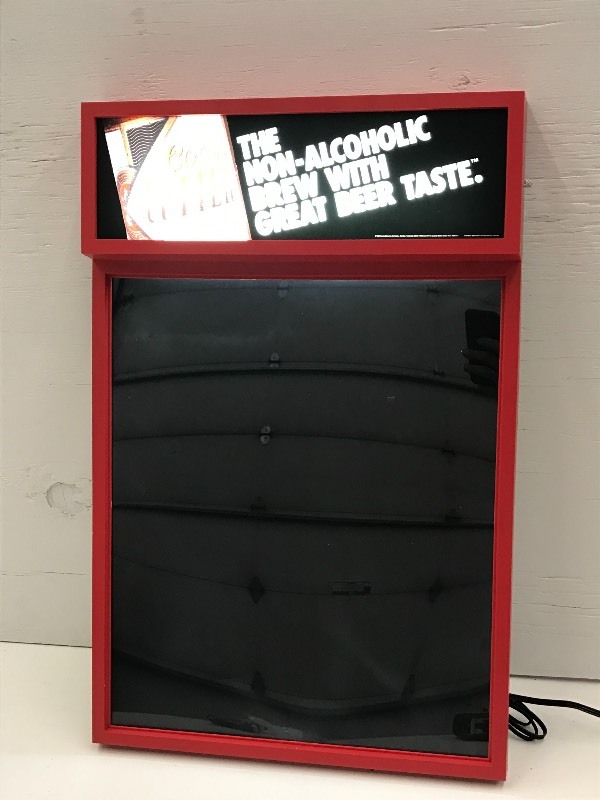 lot 105 image: Coors Cutter Lighted Menu Board, 19...