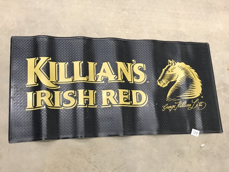 lot 134 image: Killians Irish Red Rubber Floor Mat...