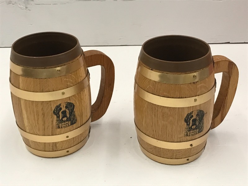 lot 164 image: (2) Almaden Brandy Mugs With Remova...
