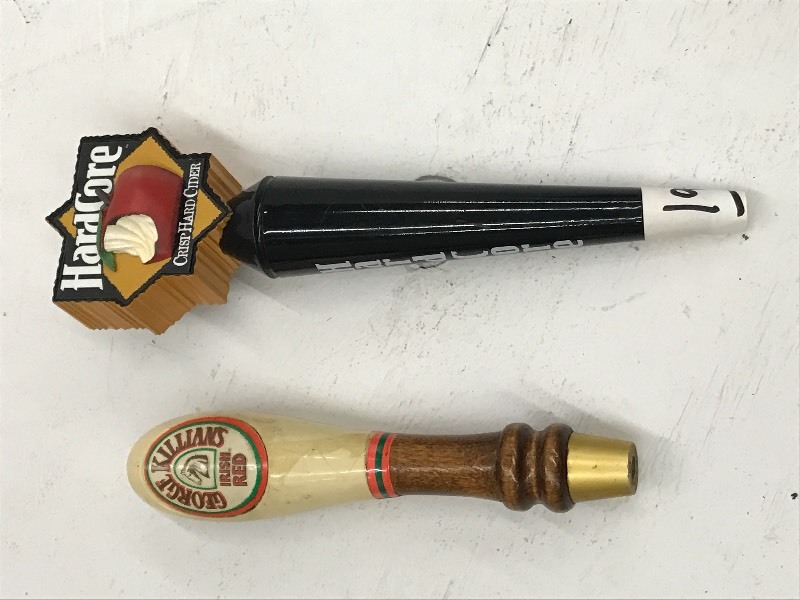 lot 199 image: Lot Of (2) Assorted Beer Tap Handle...