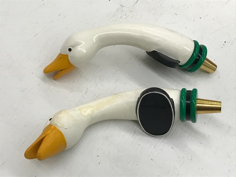 lot 209 image: Lot Of (2) Assorted Beer Tap Handle...