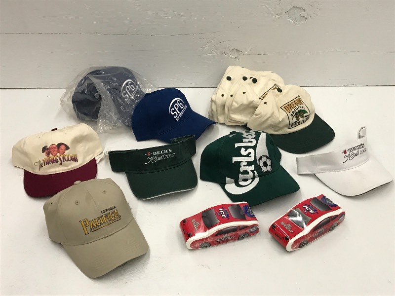 lot 226 image: Lot Of (17) Assorted Beer Logo Base...