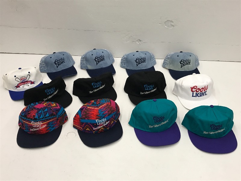 lot 228 image: Lot Of (13) Assorted Coors Beer Bas...