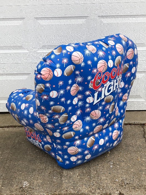 lot 140 image: Coors Light ESPN Inflatible Chair ...