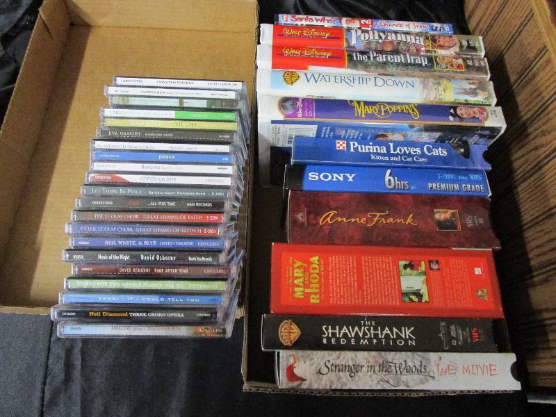 Cds, VHS Tapes