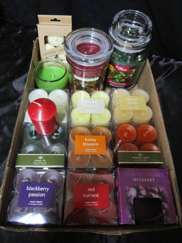Box of Never Used Candles