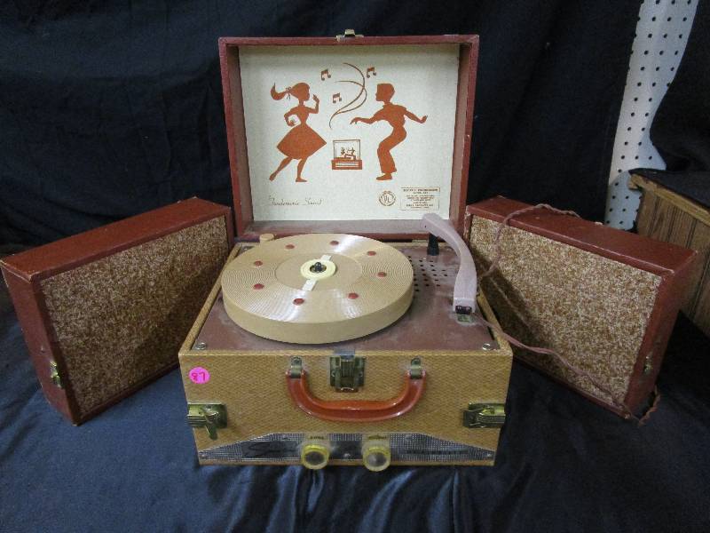 Electric Phonograph Record Player Tested and Works