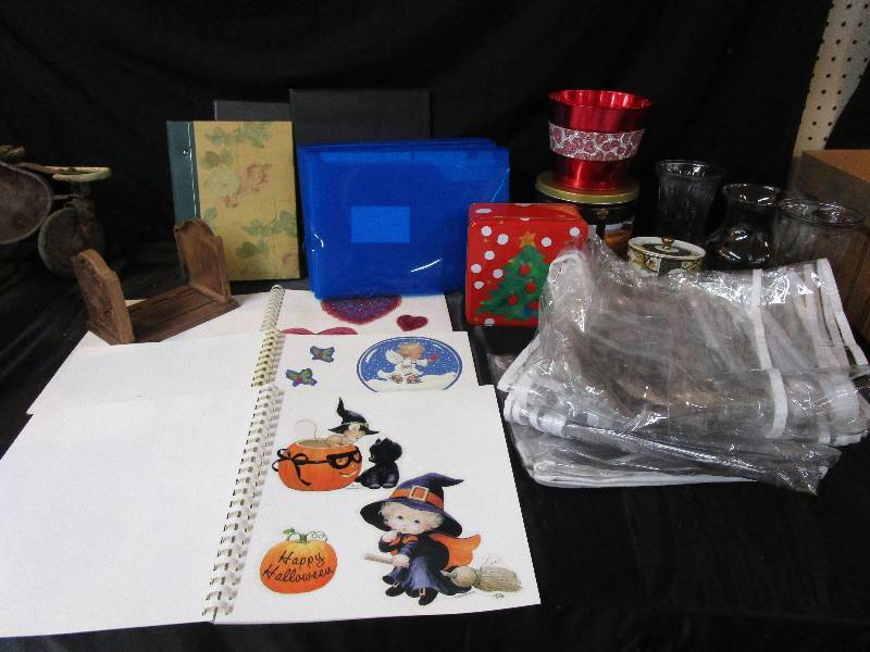 Window Cling Keeper Books, File Folders, Vases, Tins