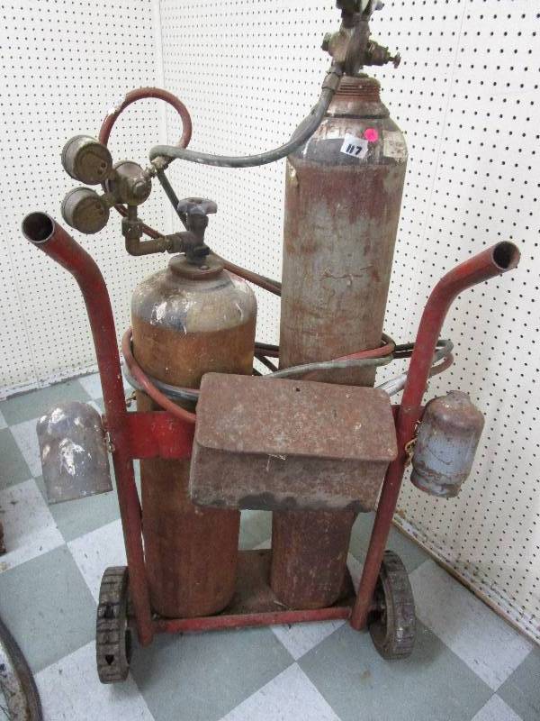 Cutting Torch Set with Tank and Cart