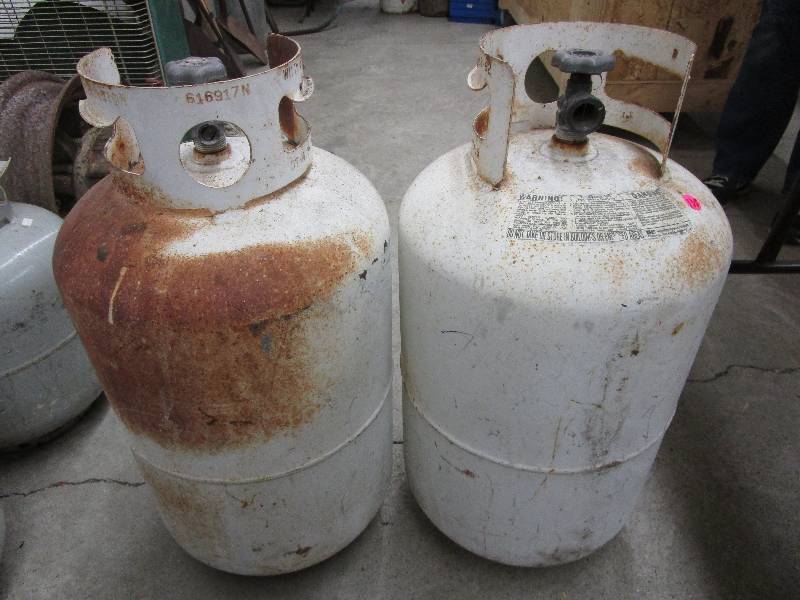 2-30 Pound Propane Tanks
