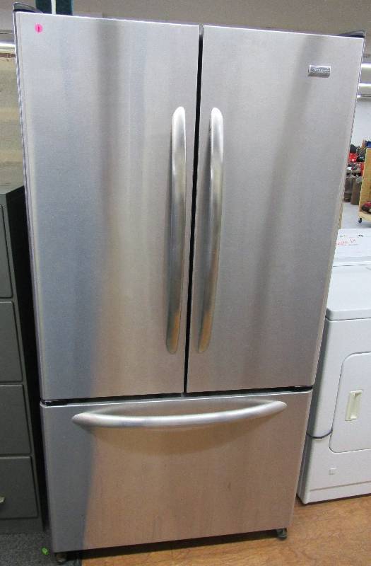 Kenmore Elite Stainless Steel Refrigerator - 69 H, 36x32 W Tested & Works