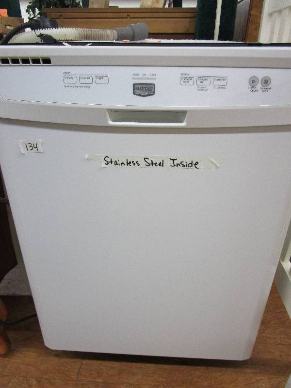 Maytag Dishwasher - Stainless Steel Inside - Tested & Works - 35 H, 24x24 W