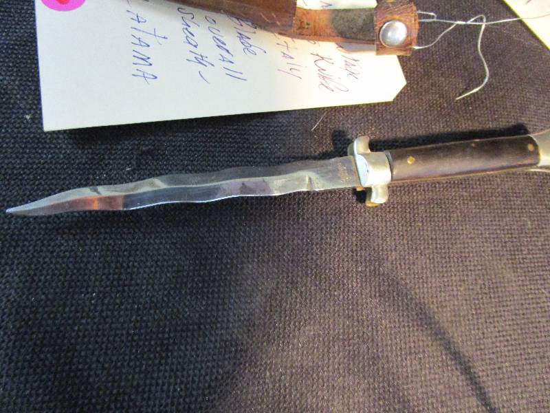 Bayonet Rare Vintage Stiletto Knife from Italy 5 Blade 9 overall with Scheath (Latama)