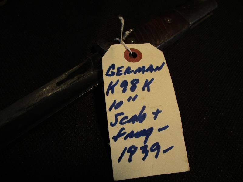 Bayonet - German K-98 K - 10 Scale - 1939