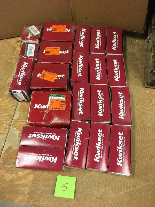 Assorted Kwikset Door Handles and Lock Sets