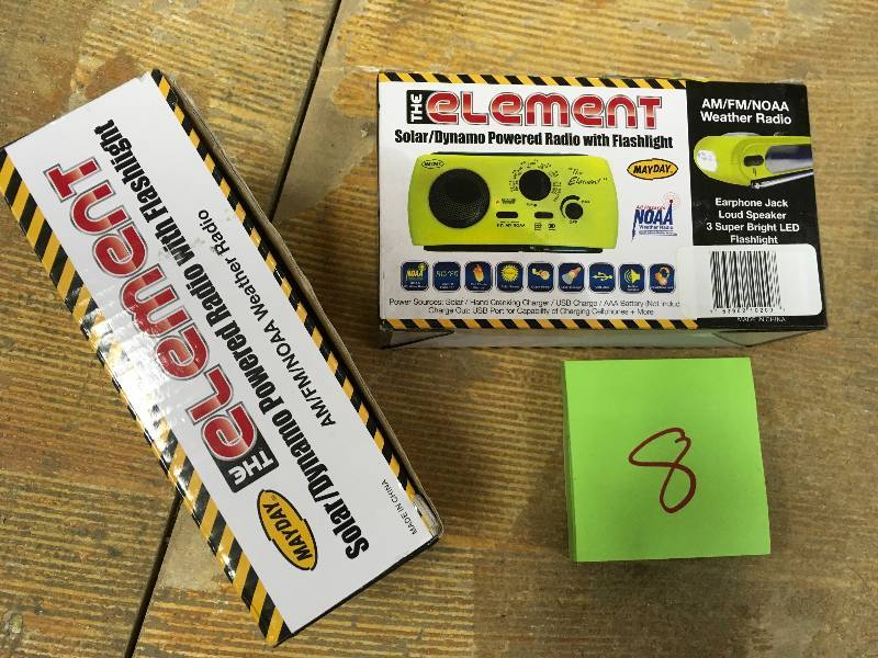 Yellow 10200The Element Dynamo Powered Solar Radio /& Flashlight with NOAA
