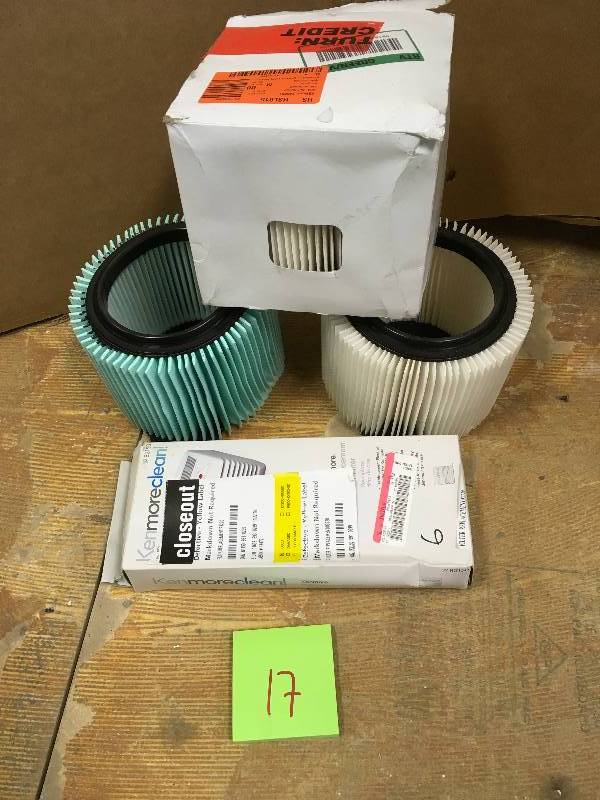 Vaccum Filters and Kenmore Air Purifier filter