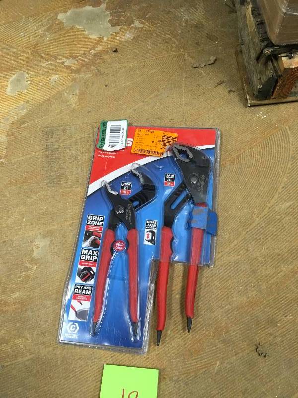 Crescent Brand 2Pc Set Tongue Groove Pliers Grip Zone 10 ,12