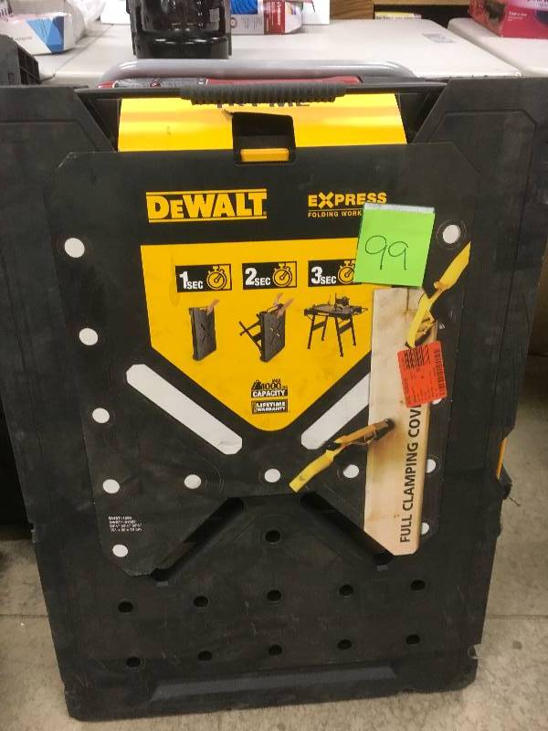 DeWalt Express Folding WorkBench- 1000 lb Cap.not used