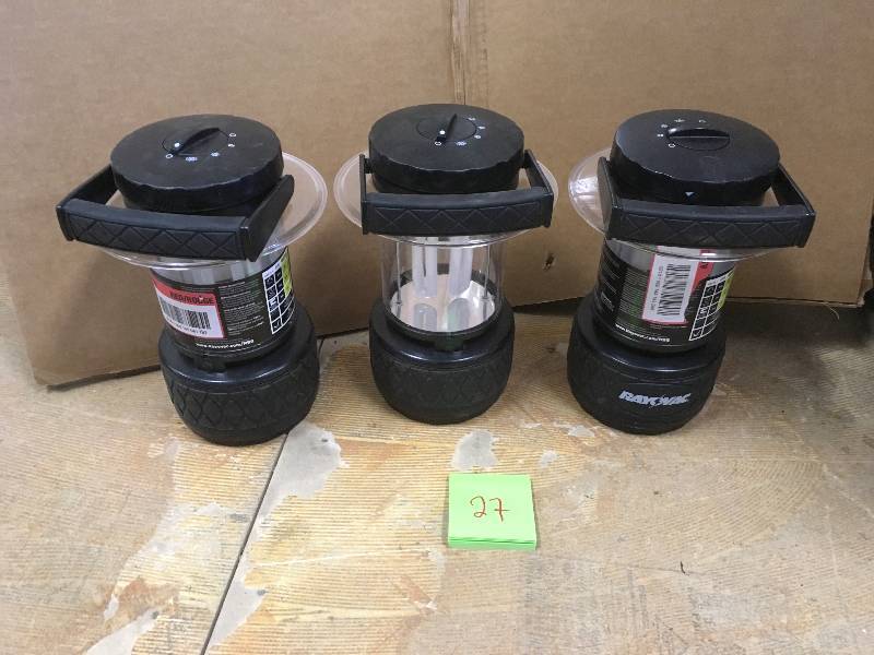 Lot Rayovac Flurescent Bulb Lantern- Lot of 3