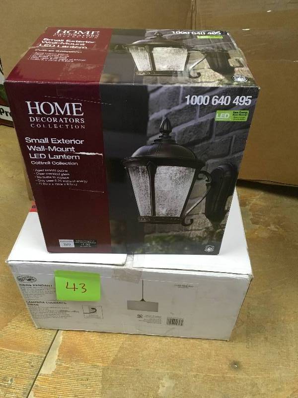 Lot of Assorted indoor and Outdoor Lighting Fixtures