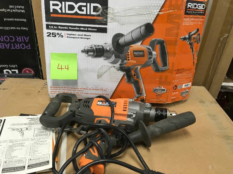 Ridgid 12 in. Spade Handle Mud Mixer