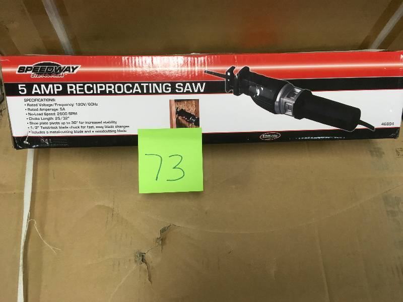 Speedway 5 Amp Reciprocating Saw not used